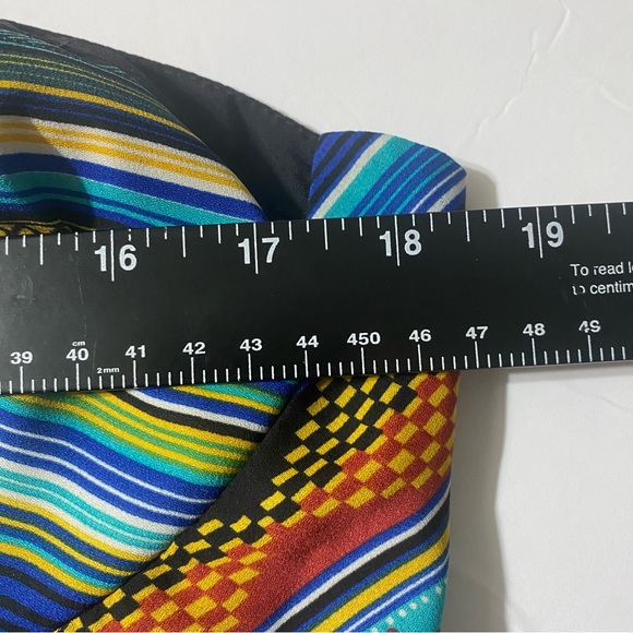 XHILARATION Multicolored Horizontal Stripe Spaghetti Strap Dress Size XXL - Picture 7 of 7